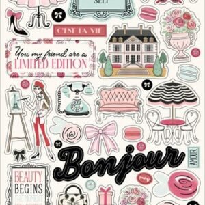 French Girl 6x13 Chipboard Accents