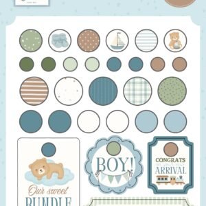 Little Lullabies - Baby Boy Decorative Brads