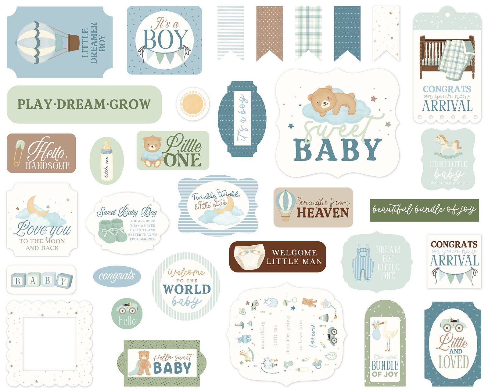 Little Lullabies - Baby Boy Ephemera - Image 2