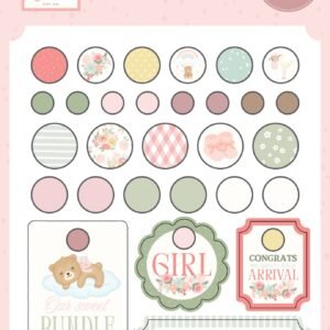 Little Lullabies - Baby Girl Decorative Brads