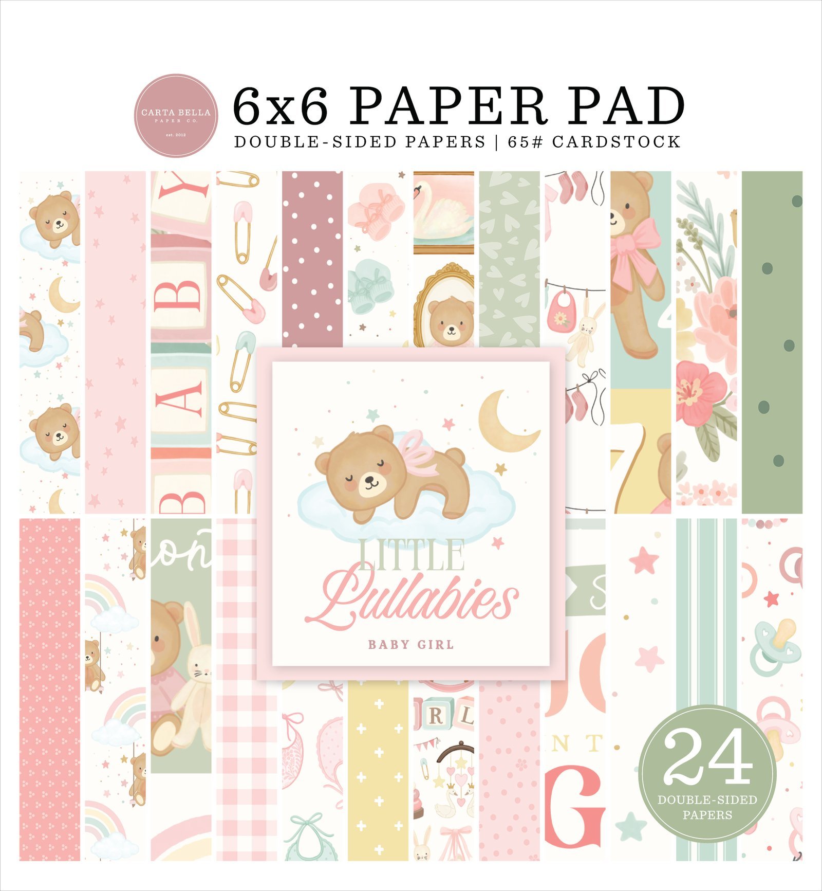 Little Lullabies - Baby Girl 6x6 Paper Pad