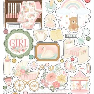 Little Lullabies - Baby Girl Puffy Stickers