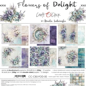 Craft O'Clock Flowers of Delight 12x12 Main Papers