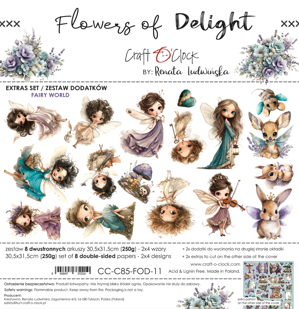 Craft O'Clock Flowers of Delight Extras Fairy World Set 1
