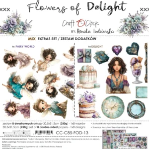 Craft O'Clock Flowers of Delight Extras Set 3 Mixed