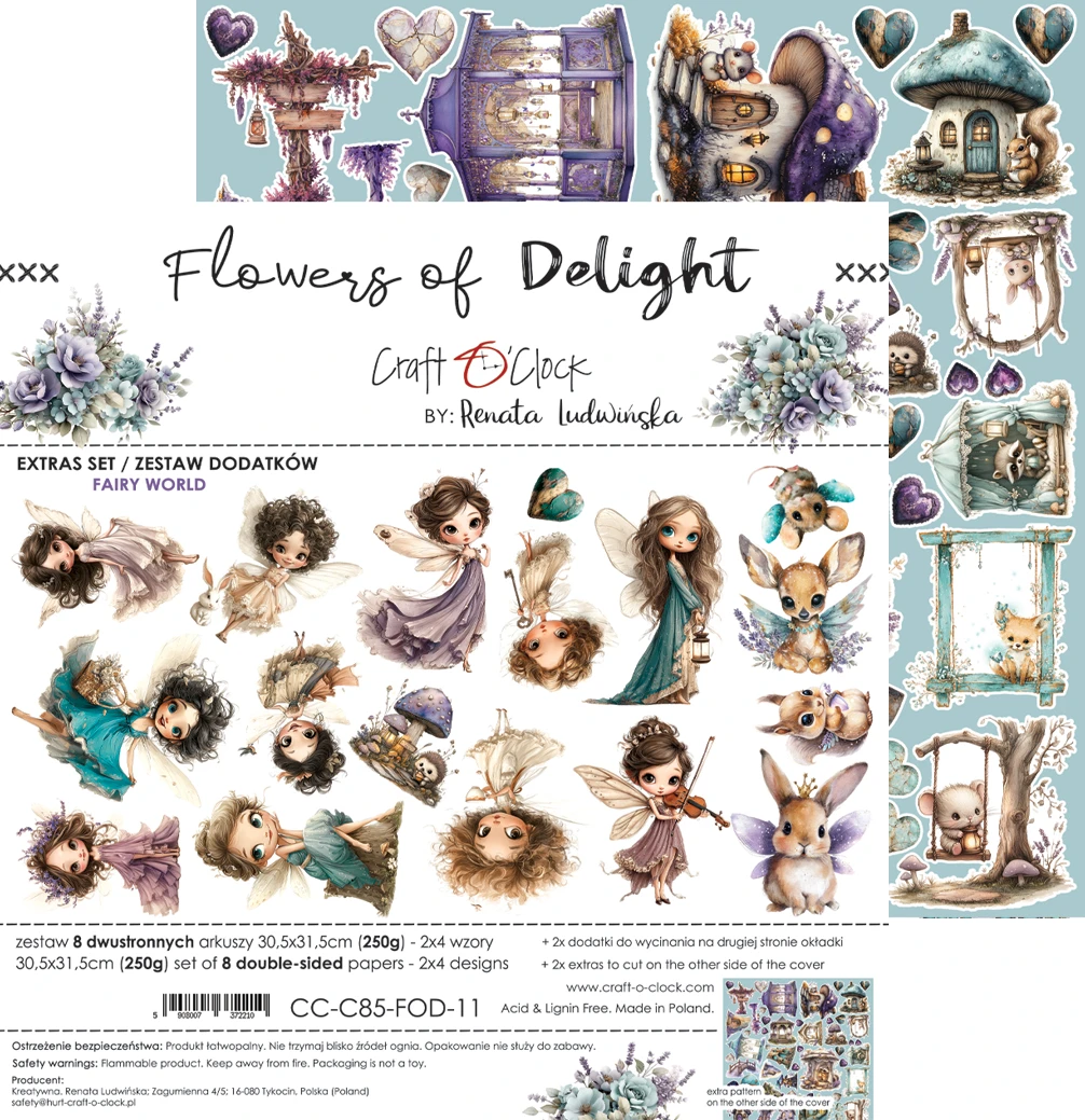 Craft O'Clock Flowers of Delight Extras Set 3 Mixed - Image 12