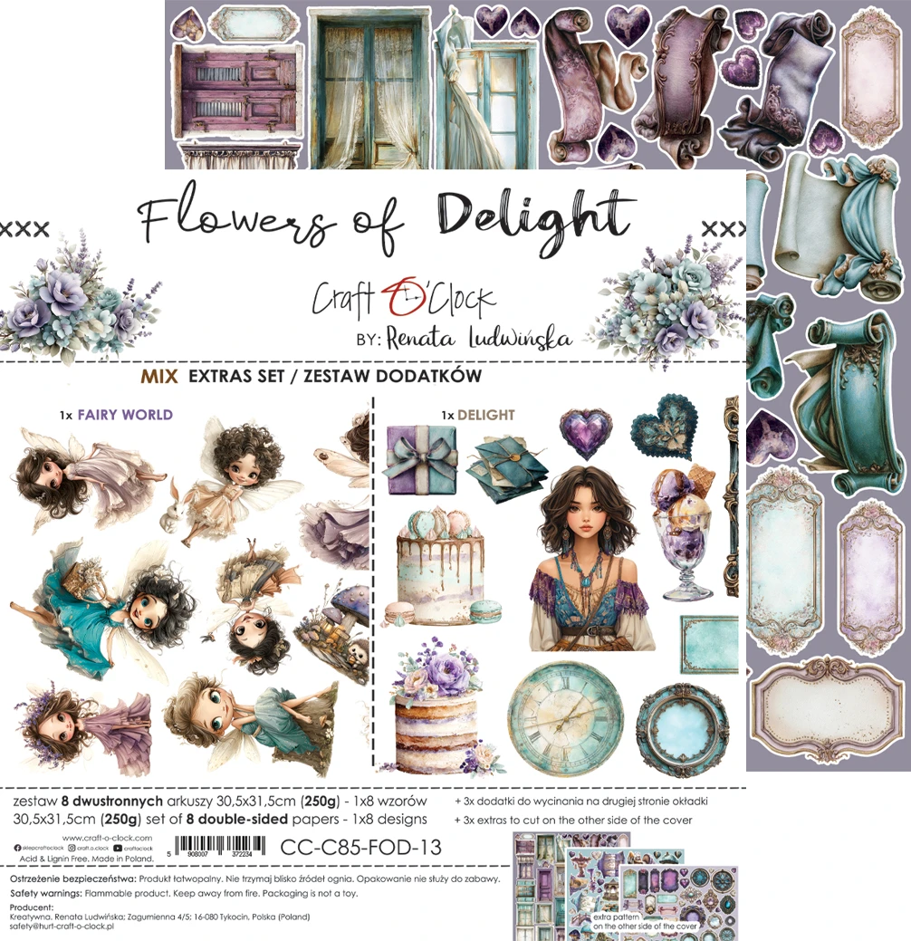 Craft O'Clock Flowers of Delight Extras Set 3 Mixed - Image 16