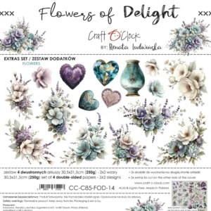 Craft O'Clock Flowers of Delight Extras Set 4 Flowers