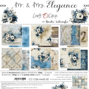 Craft O'Clock Mr & Mrs Elegance 12x12 Main Papers