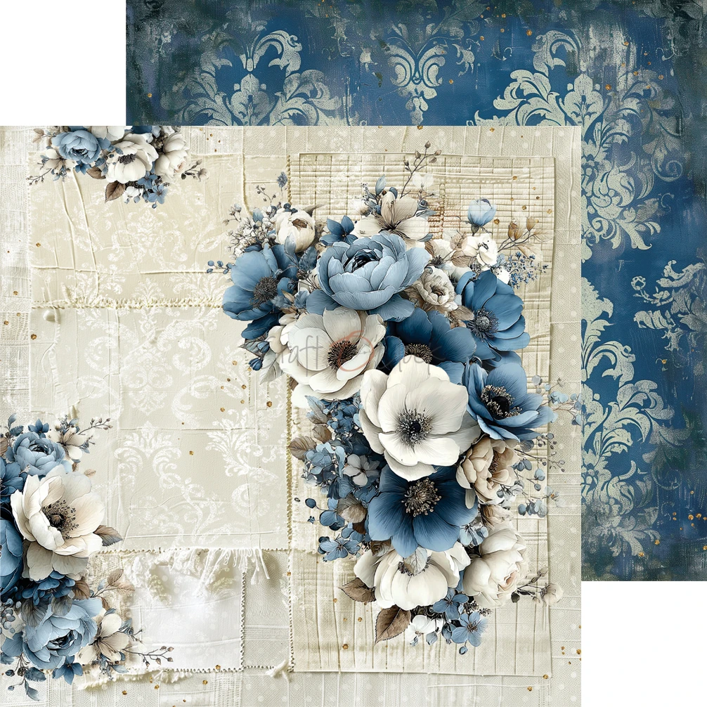 Craft O'Clock Mr & Mrs Elegance 8x8 Mixed Set Papers - Image 8