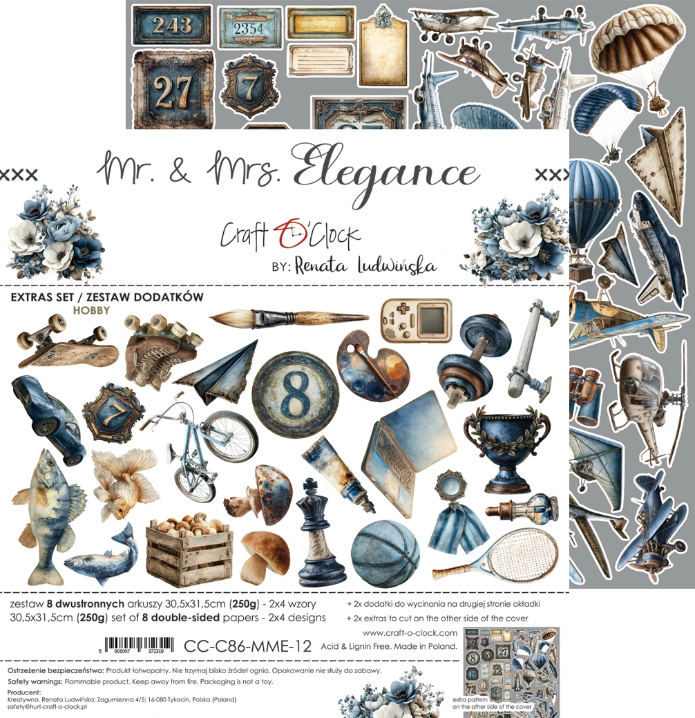 Craft O'Clock Mr & Mrs Elegance Extras Set 3 Mixed - Image 16