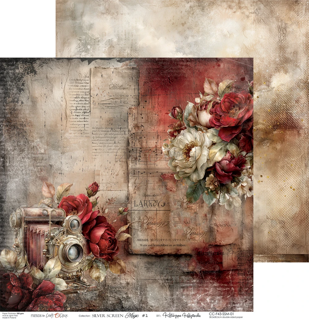 Craft O'Clock Silver Screen Magic 12x12 Main Papers - Image 2