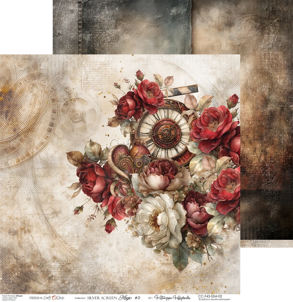 Craft O'Clock Silver Screen Magic 12x12 Main Papers - Image 3