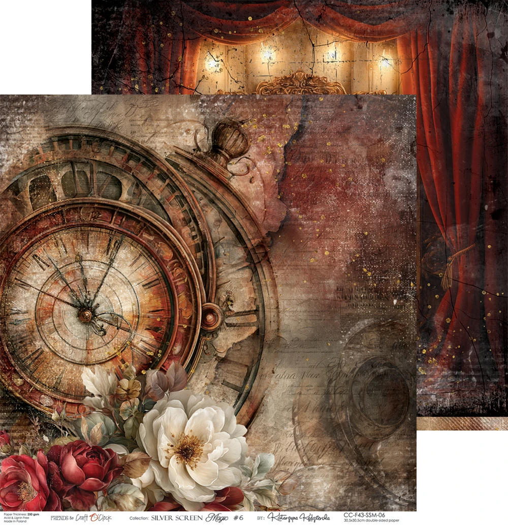 Craft O'Clock Silver Screen Magic 12x12 Main Papers - Image 7