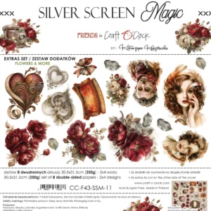 Craft O'Clock Silver Screen Magic Extras Flowers Set 1