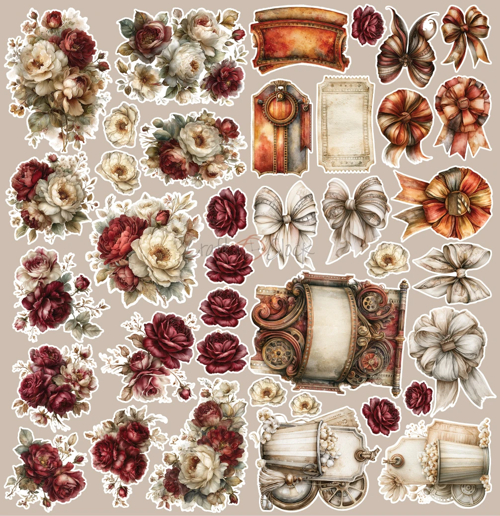 Craft O'Clock Silver Screen Magic Extras Flowers Set 1 - Image 7