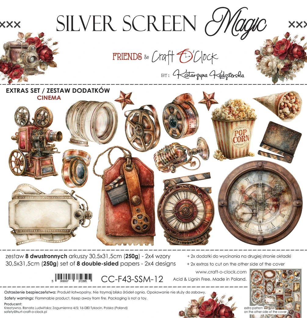 Craft O'Clock Silver Screen Magic Extras Cinema Set 2