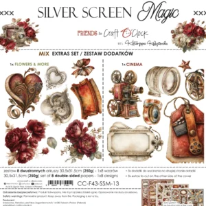 Craft O'Clock Silver Screen Magic Extras Set 3 Mixed