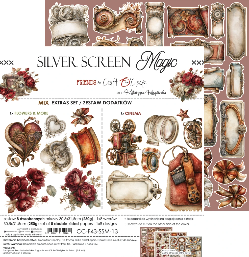 Craft O'Clock Silver Screen Magic Extras Set 3 Mixed - Image 12