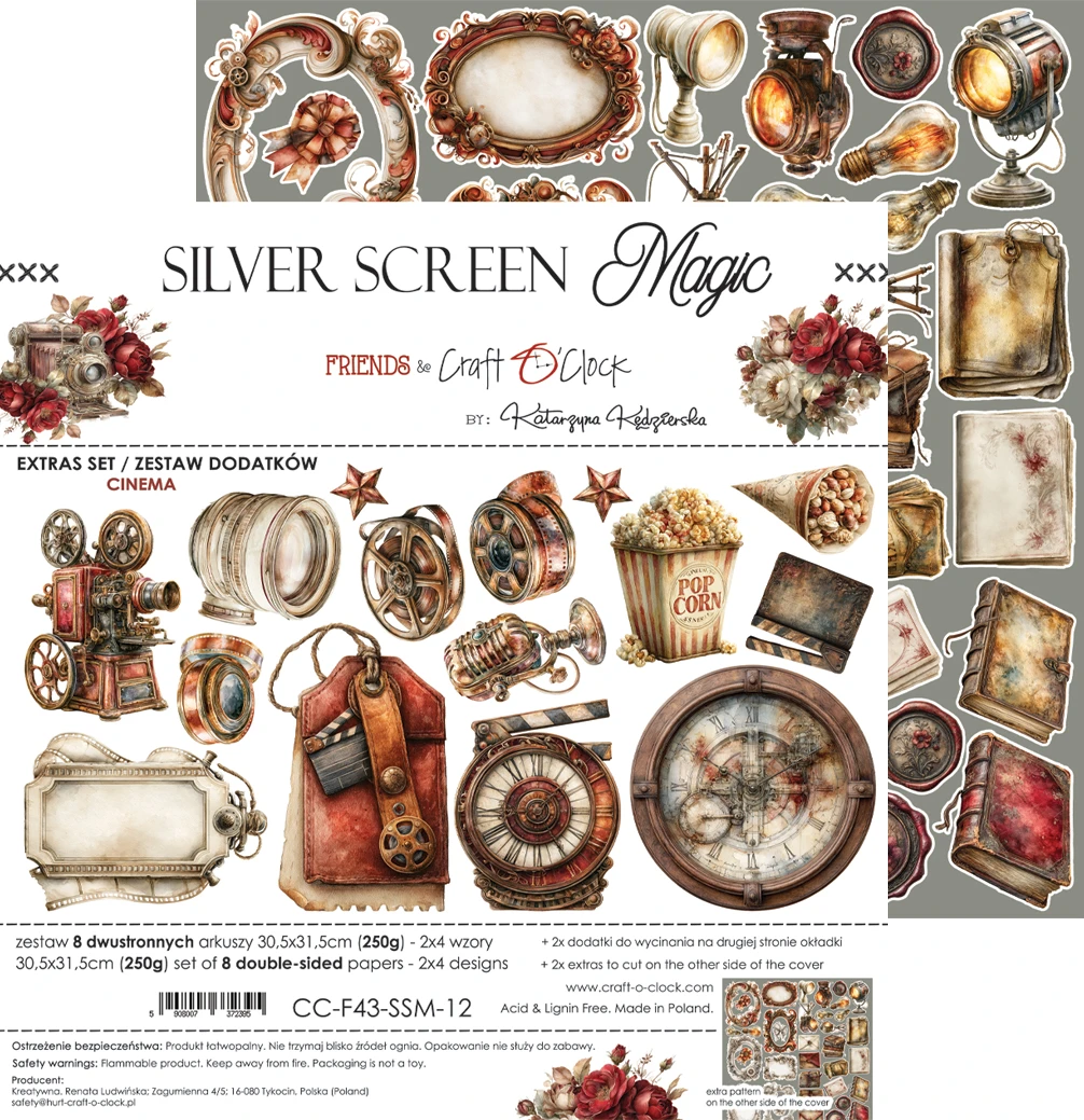 Craft O'Clock Silver Screen Magic Extras Set 3 Mixed - Image 16