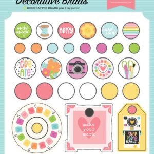 Craft Room Decorative Brads