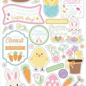 Easter Basket 6x13 Chipboard Accents