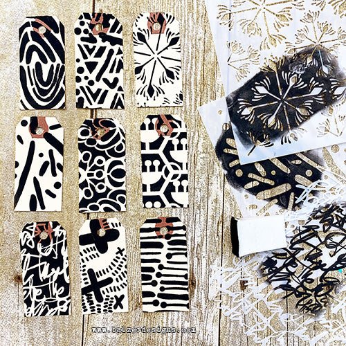 The Crafters Workshop - 6x6 Stencils - Messy Script - TCW1093s
