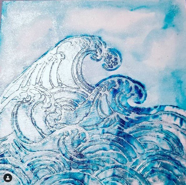 The Crafters Workshop - 6x6 Stencils - Wave - TCW847s