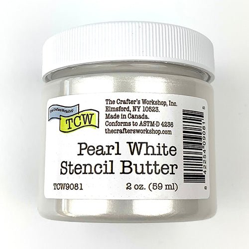 The Crafters Workshop - Stencil Butter - Pearl White 2oz.