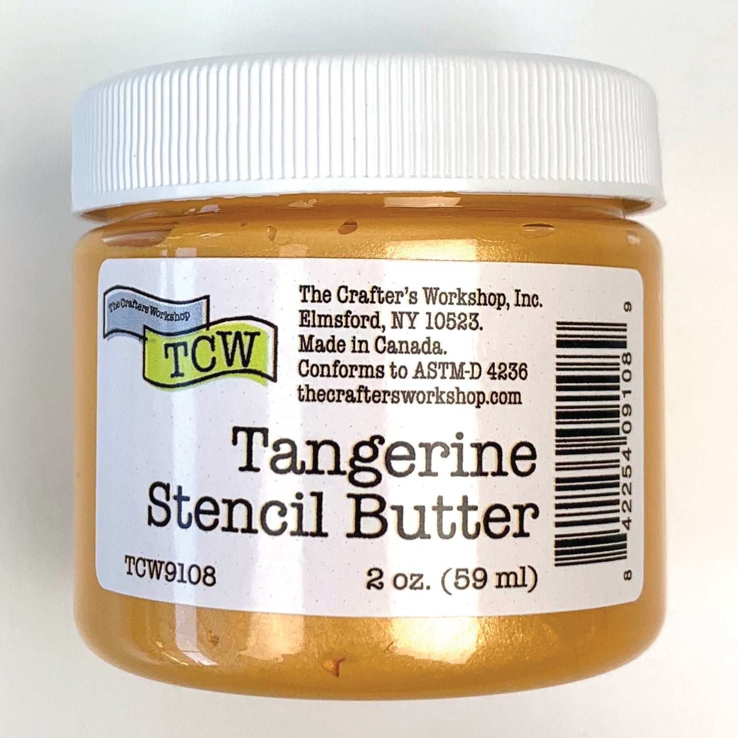The Crafters Workshop - Stencil Butter 2 oz. Tangerine