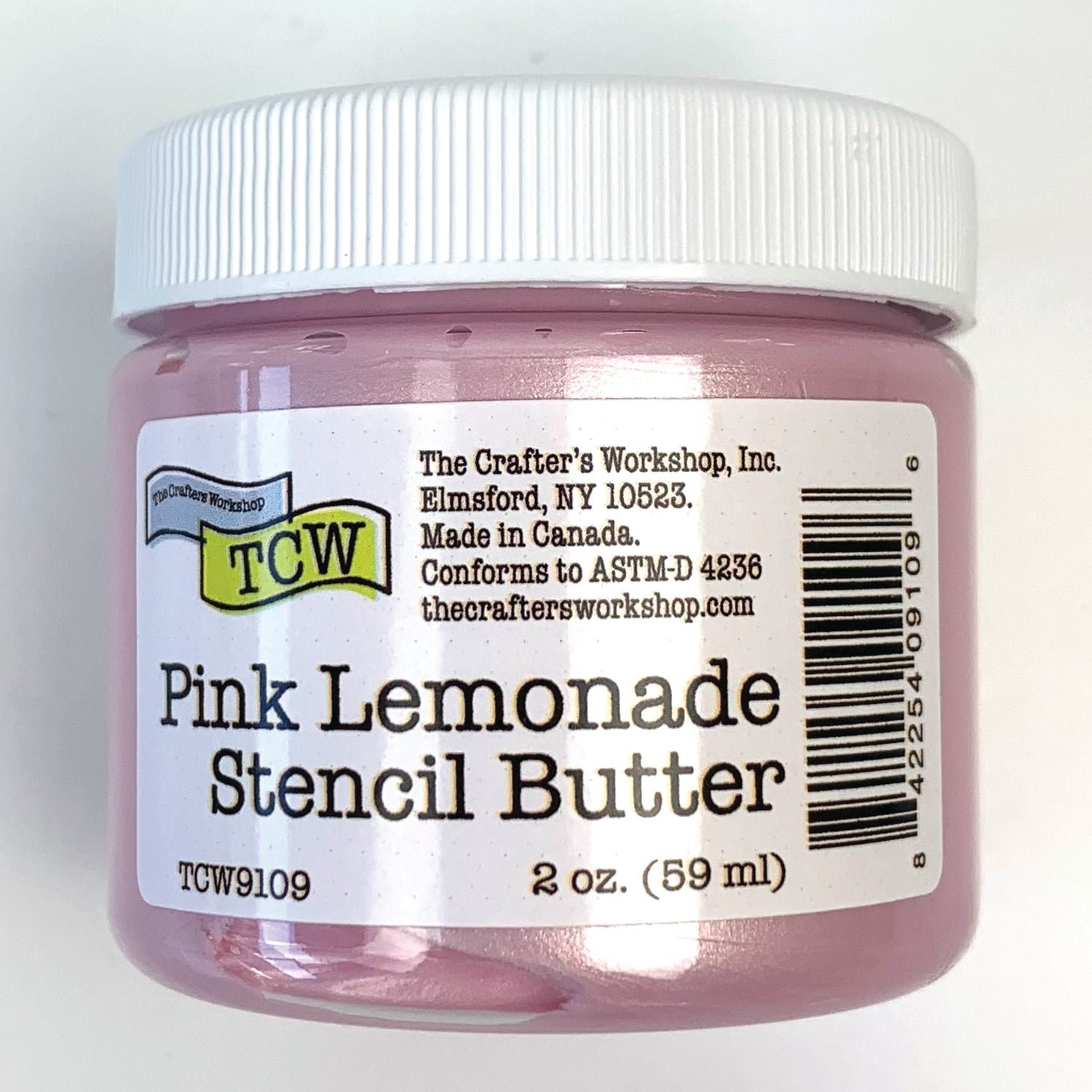 The Crafters Workshop - Stencil Butter 2 oz. Pink Lemonade
