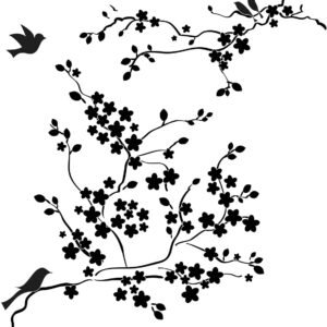 The Crafters Workshop - 6x6 Stencils - Cherry Blossoms - TCW177s