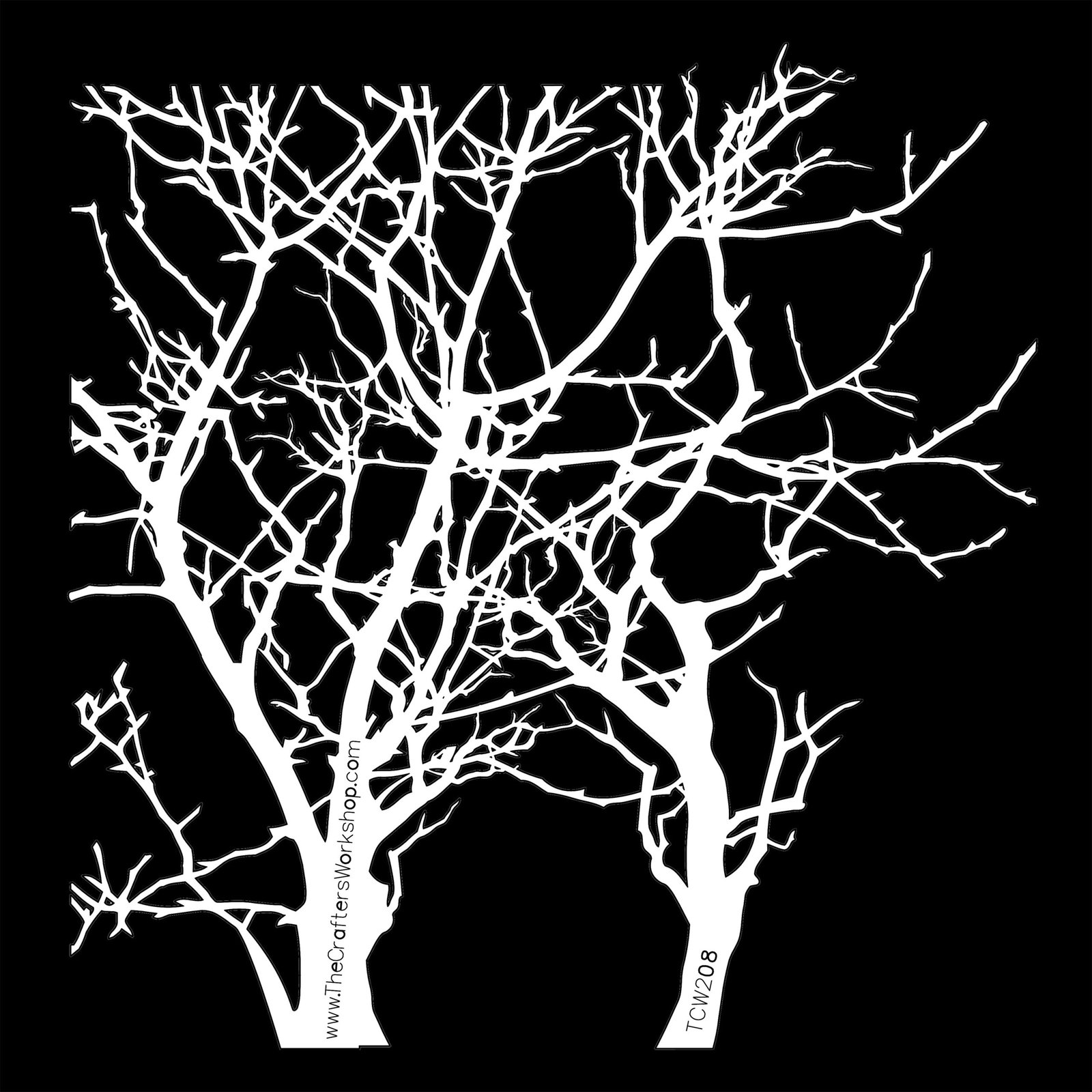 The Crafters Workshop - 6x6 Stencils - Branches - TCW208s