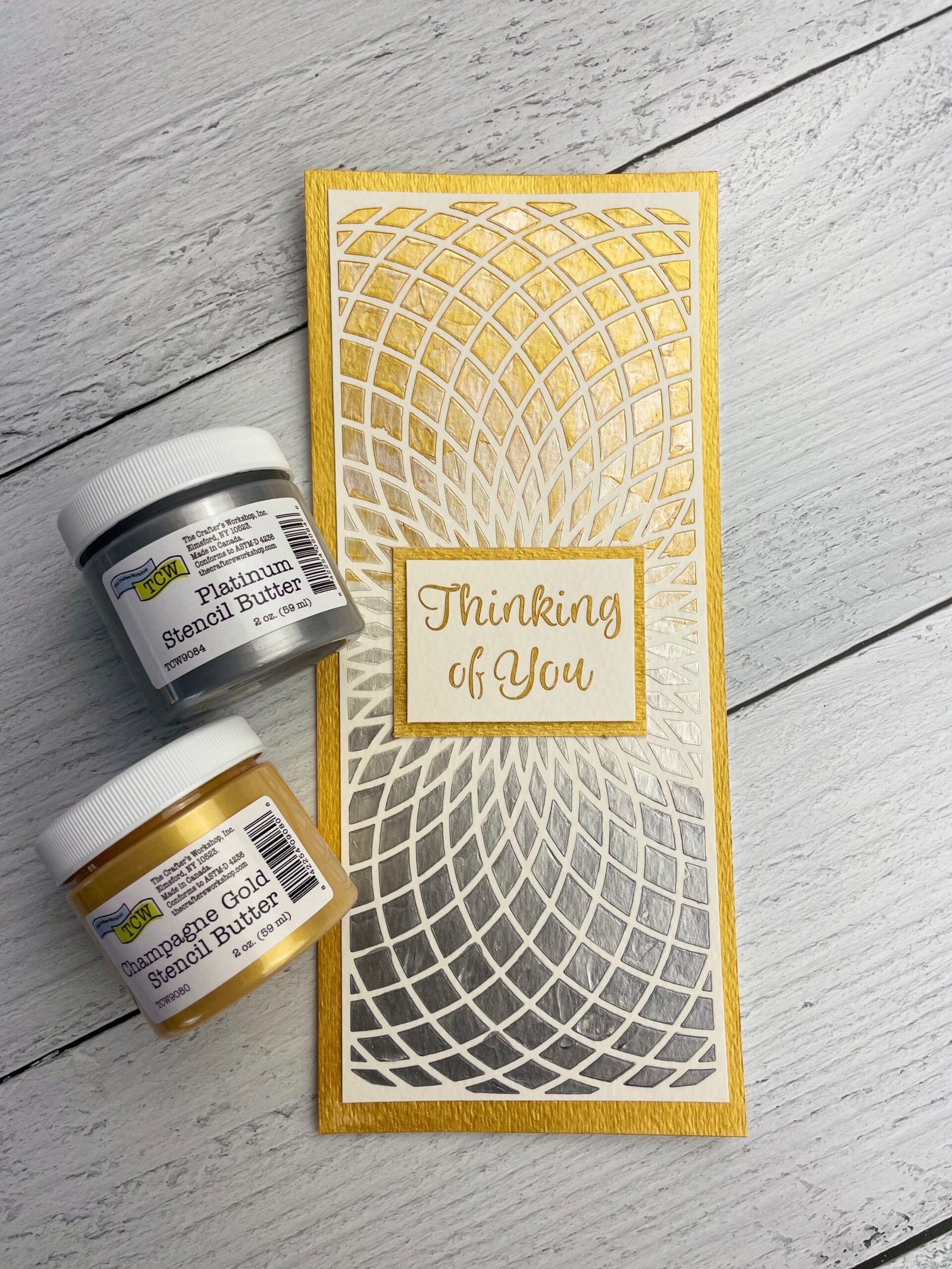 The Crafters Workshop - Stencil Butter - Champagne Gold 2oz.