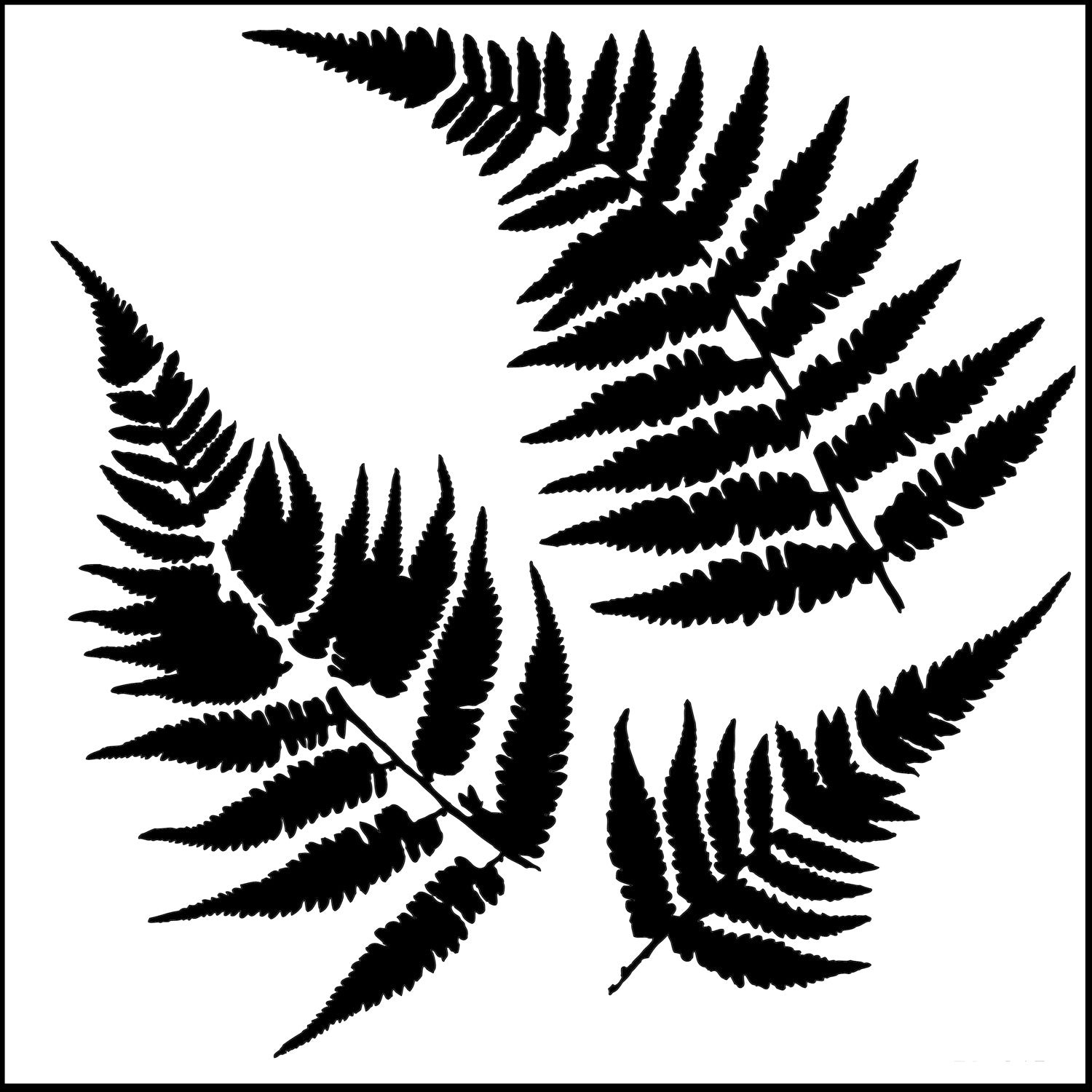The Crafters Workshop - 6x6 Stencils - Ferns - TCW243s