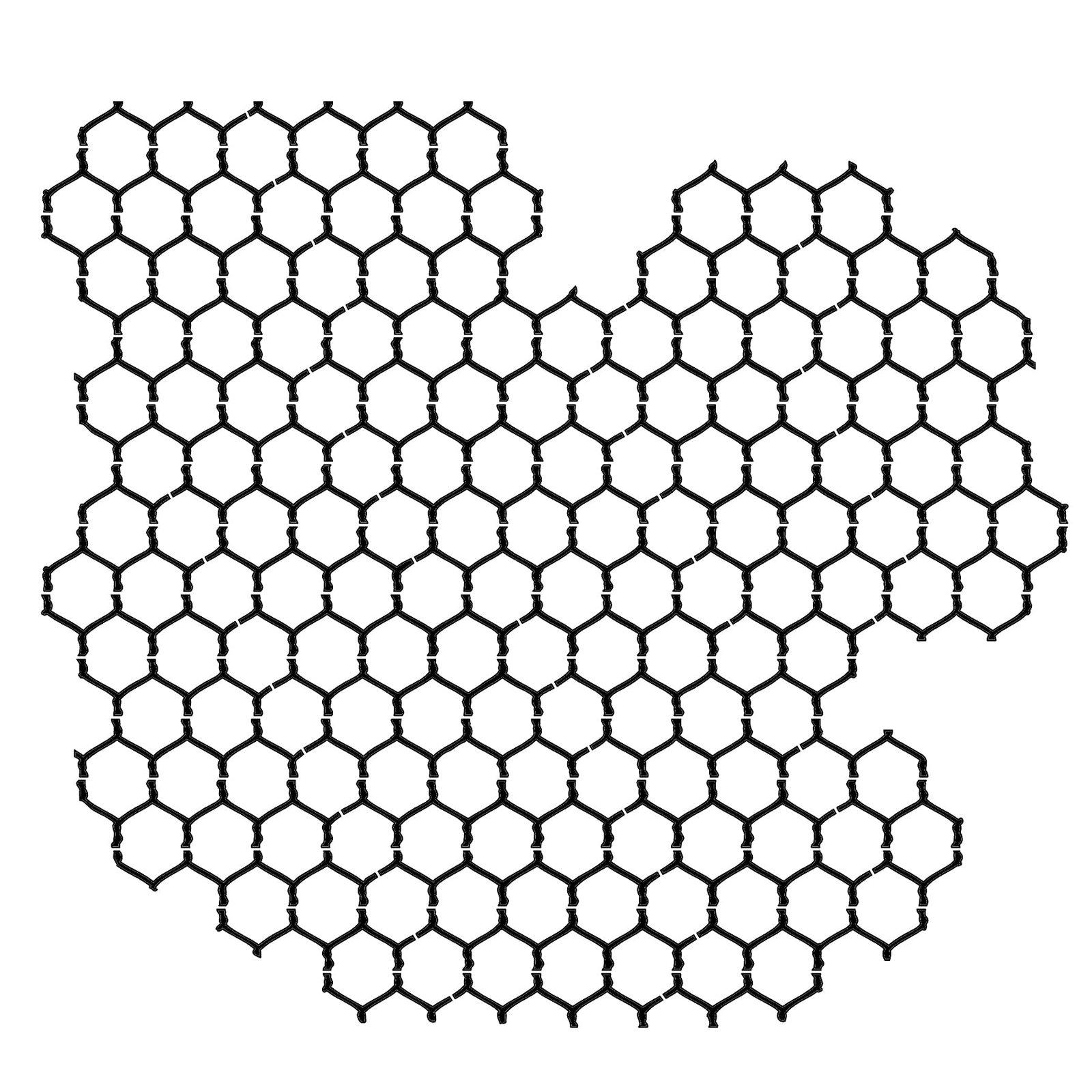 The Crafters Workshop - 6x6 Stencils - Chickenwire Reversed - TCW259s