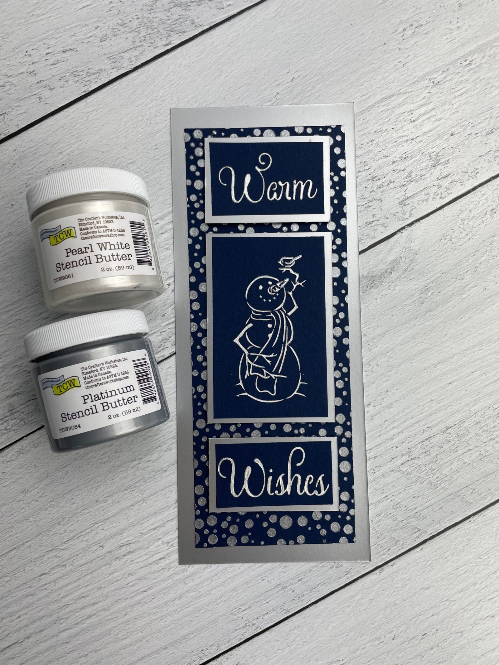 The Crafters Workshop - Stencil Butter - Platinum 2oz.