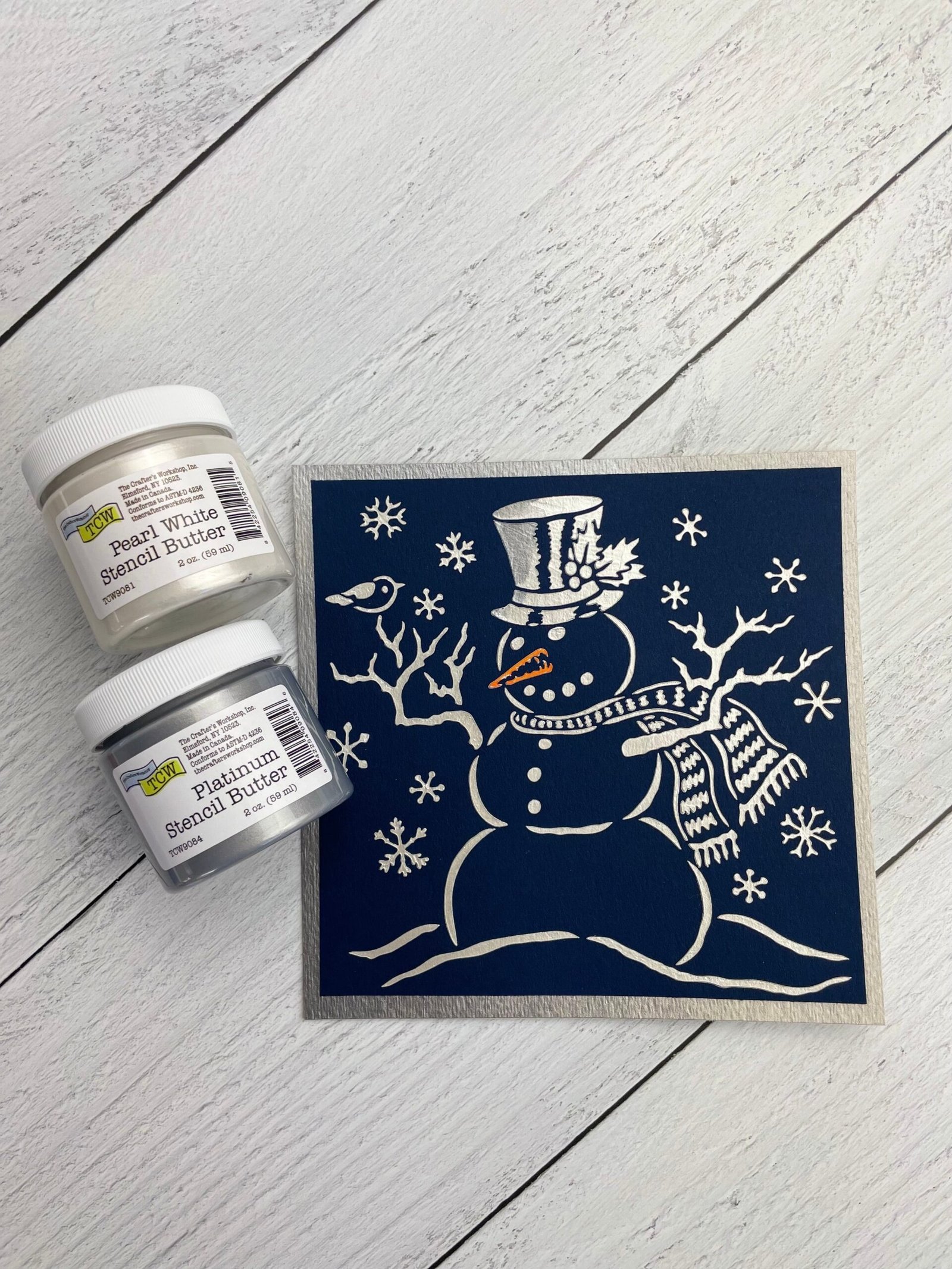The Crafters Workshop - Stencil Butter - Platinum 2oz.
