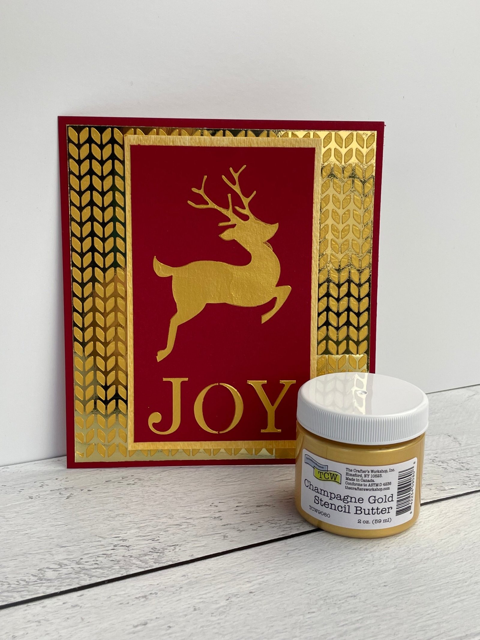 The Crafters Workshop - Stencil Butter - Champagne Gold 2oz.