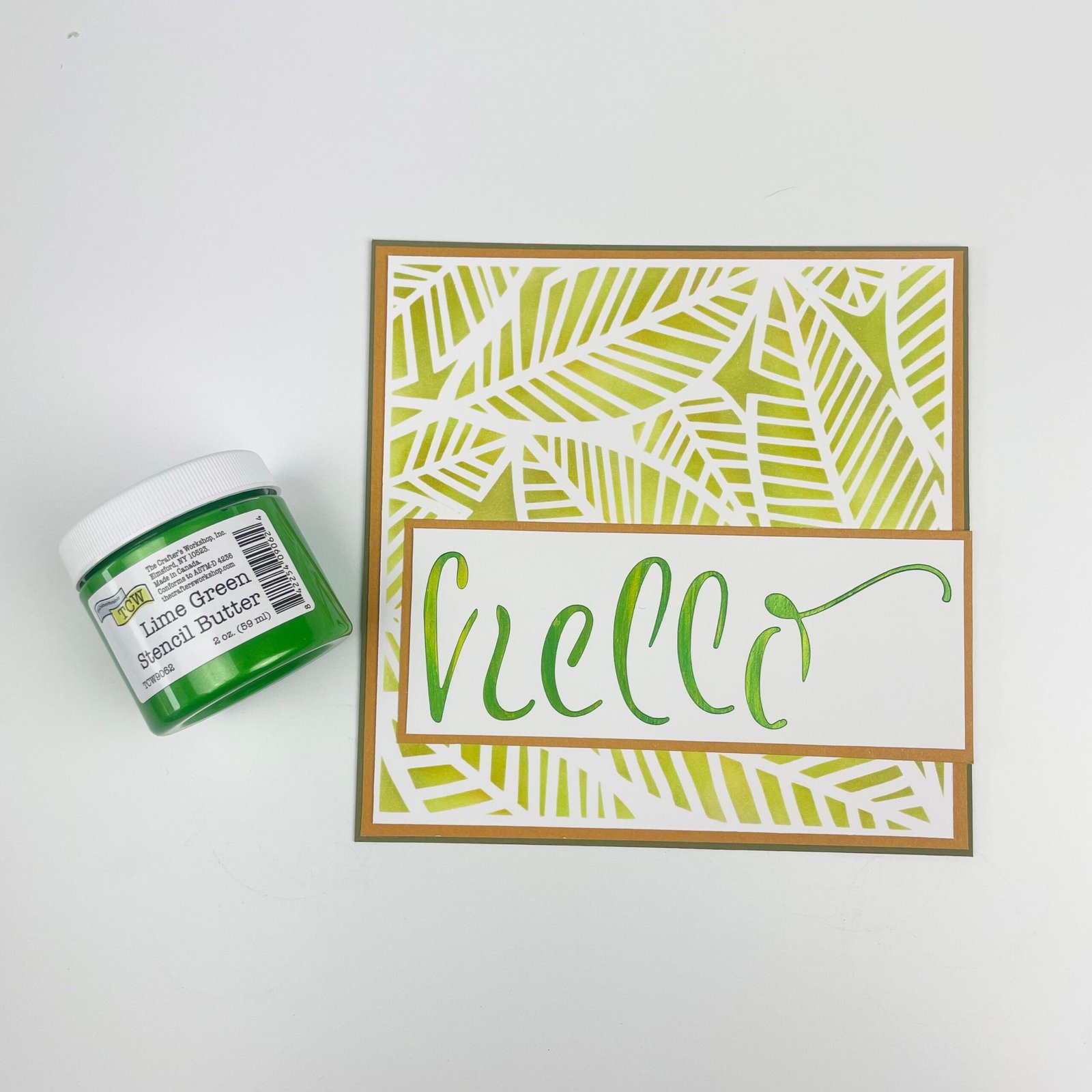 The Crafters Workshop - 6x6 Stencils - Banana Leaves - TCW1047s