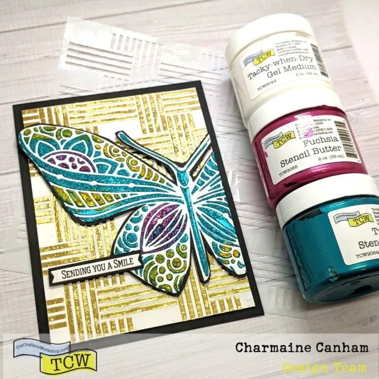 The Crafters Workshop - Stencil Butter - Fuchsia 2oz.