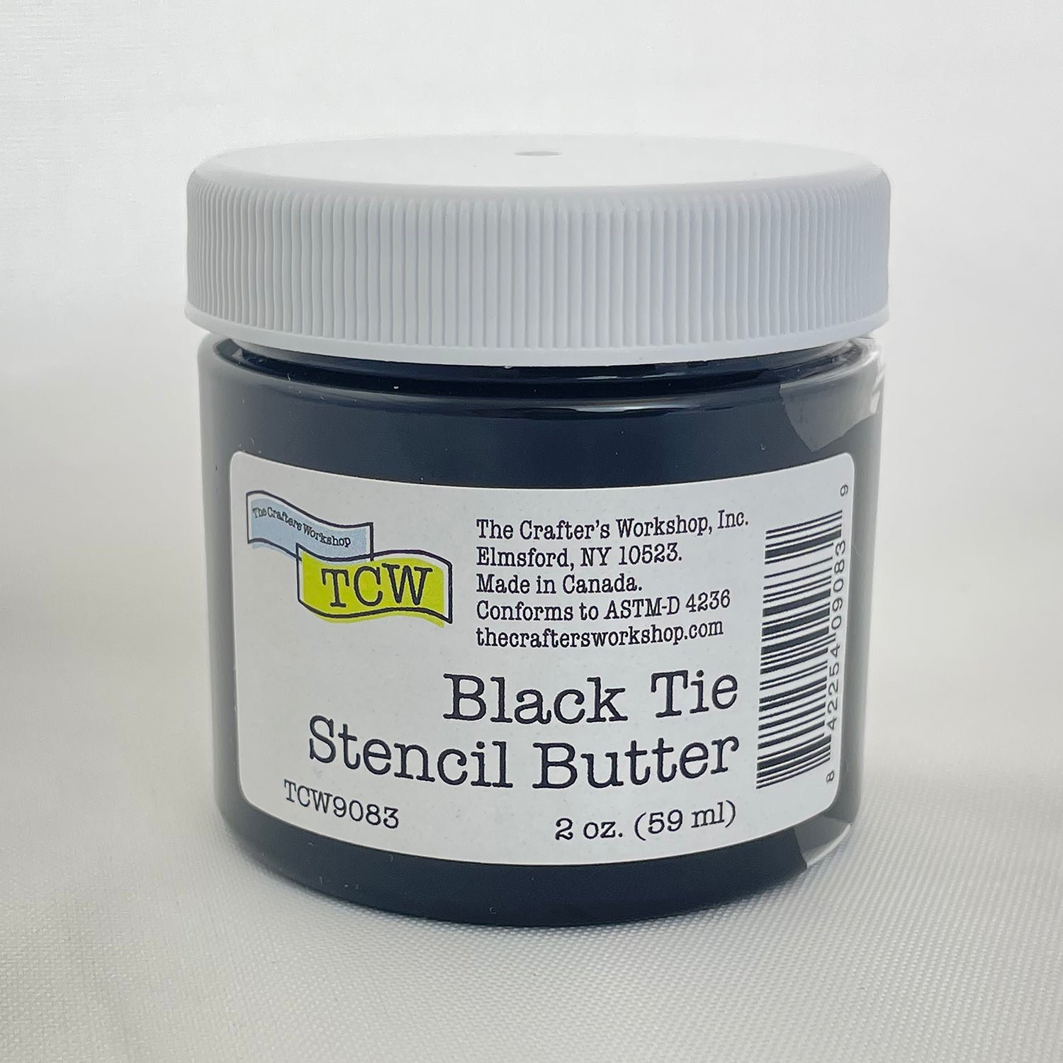 The Crafters Workshop - Stencil Butter - Black Tie 2oz.