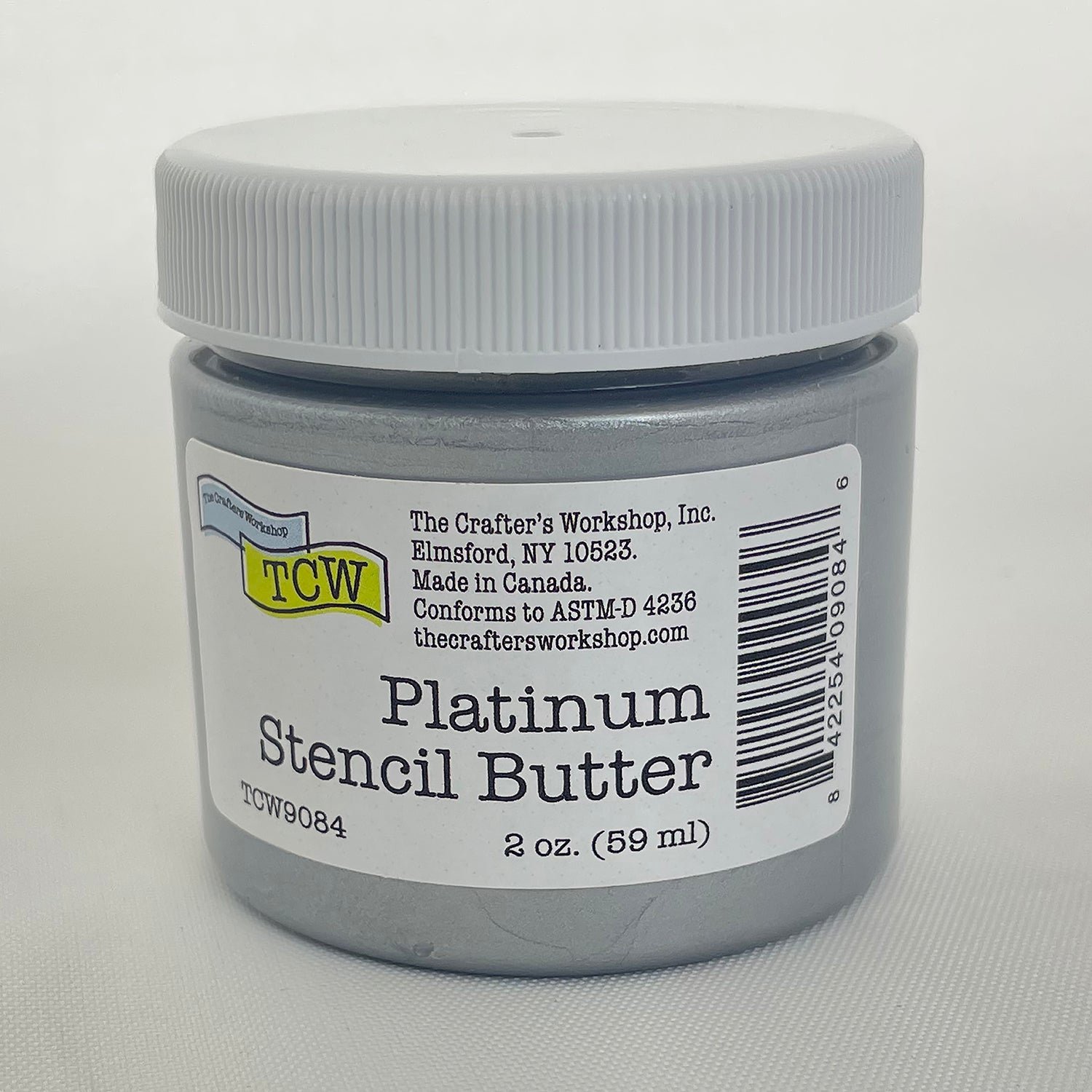 The Crafters Workshop - Stencil Butter - Platinum 2oz.
