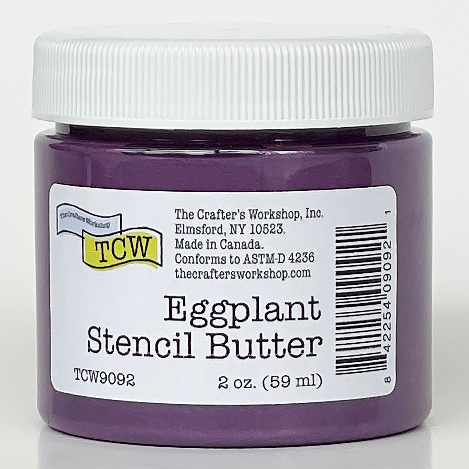 The Crafters Workshop - Stencil Butter 2 oz. Eggplant