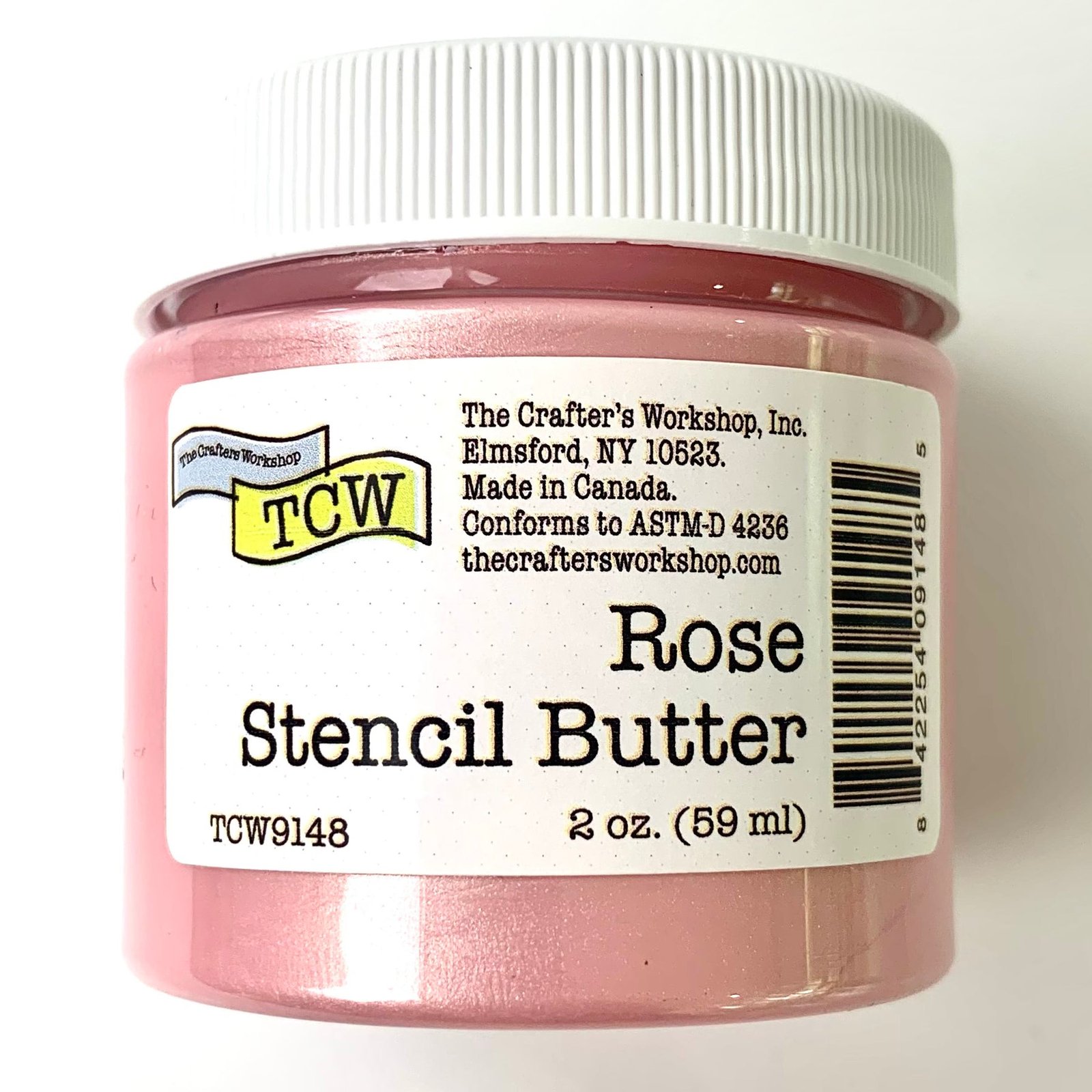 The Crafters Workshop - Stencil Butter - Rose 2oz.