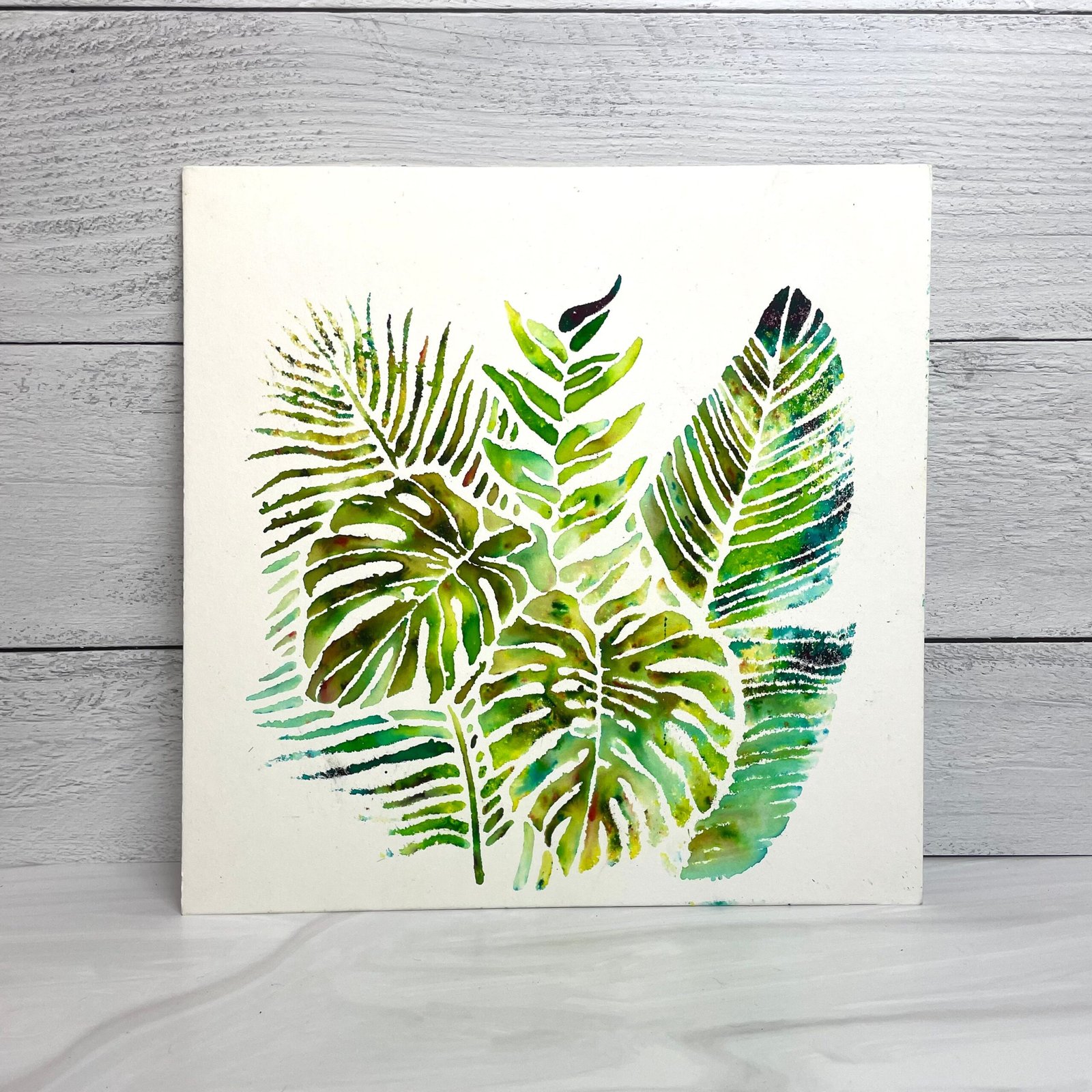 The Crafters Workshop - 6x6 Stencils - Tropical Fronds - TCW920s