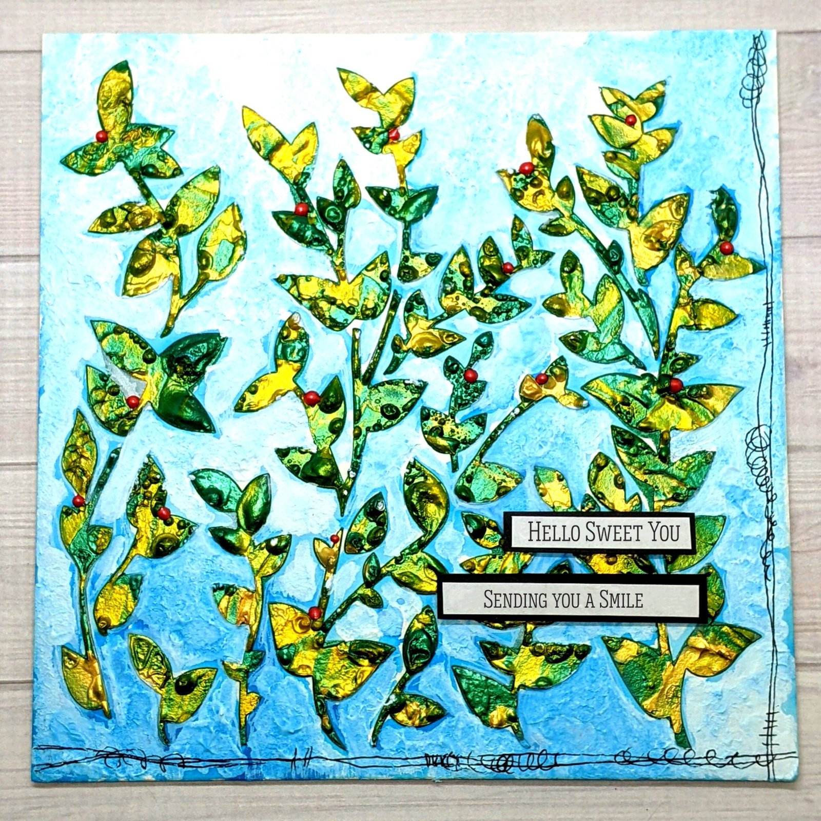 The Crafters Workshop - 6x6 Stencils - Hanging Vines - TCW963s