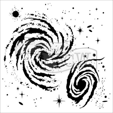 The Crafters Workshop - 6x6 Stencils - Galaxy - TCW672s