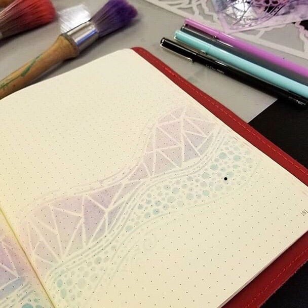 The Crafters Workshop - 6x6 Stencils - Crazy Waves - TCW743s
