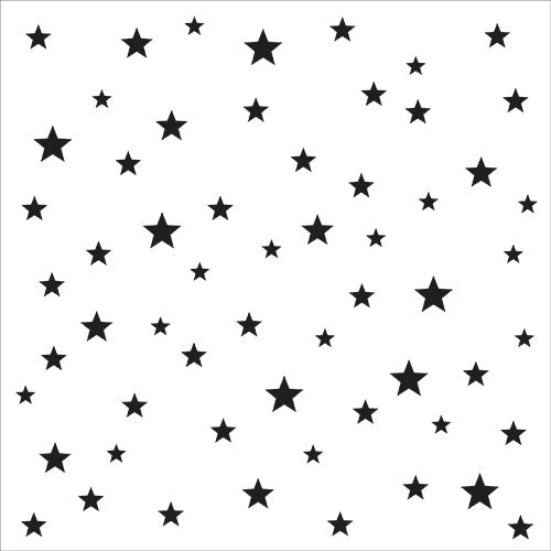 The Crafters Workshop - 6x6 Stencils - Starry Stars - TCW1051s